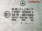 Стекло двери задней правой Mercedes W210 Седан (Изображение 4)