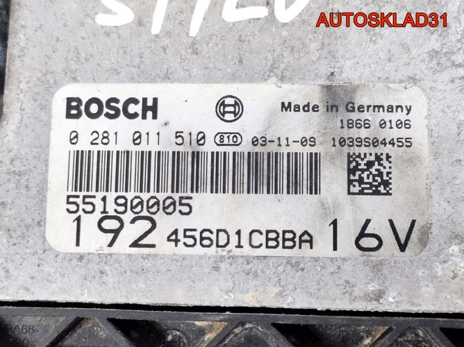 Блок ЭБУ Fiat Stilo 55190005 Дизель