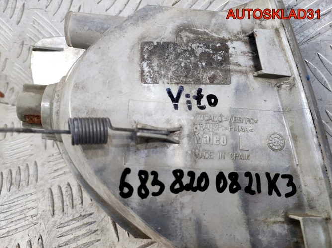 Указатель поворота левый белый Mercedes Vito 638 Указатель поворота левый белый Mercedes Vito 638