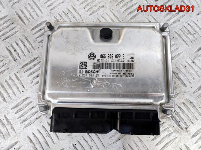 Блок ЭБУ VW Touran 2,0 BSX 06G906022E Газ Бензин