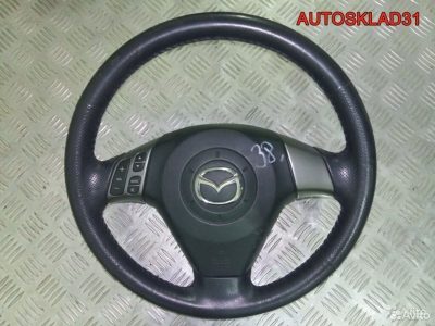 Рулевое колесо кожа 3 спицы Mazda 3 BK - АвтоСклад31.рф - авторазборка контрактные б/у запчасти в г. Белгород