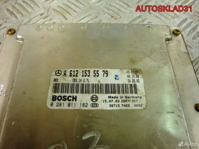 Эбу Mercedes-Benz W203 A6121535579 - АвтоСклад31.рф - авторазборка контрактные б/у запчасти в г. Белгород
