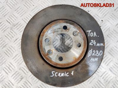 Диск тормозной передний Renault Scenic 402068053R - АвтоСклад31.рф - авторазборка контрактные б/у запчасти в г. Белгород