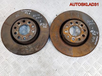 Диск тормозной передний 312 мм Audi A6 C5 Рест - АвтоСклад31.рф - авторазборка контрактные б/у запчасти в г. Белгород