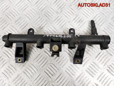 Рейка топливная Peugeot 206 1,4 KFU 9625194080 - АвтоСклад31.рф - авторазборка контрактные б/у запчасти в г. Белгород