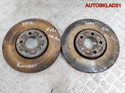 Диск тормозной передний Skoda Rapid 6R0615301C - АвтоСклад31.рф - авторазборка контрактные б/у запчасти в г. Белгород