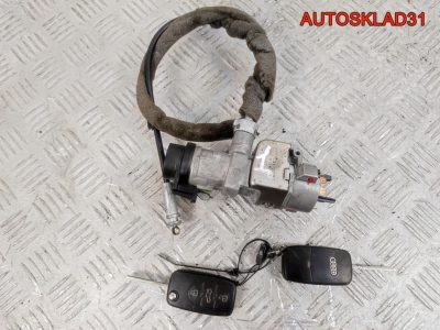 Замок зажигания с двумя ключами Audi A4 B6 4B0905851F - АвтоСклад31.рф - авторазборка контрактные б/у запчасти в г. Белгород