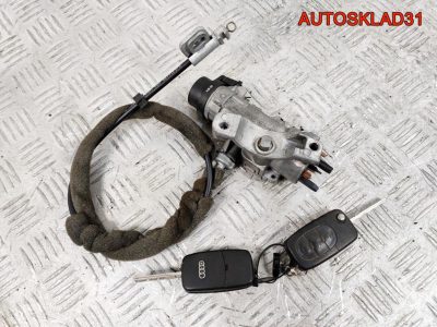 Замок зажигания с двумя ключами Audi A4 B6 4B0905851F - АвтоСклад31.рф - авторазборка контрактные б/у запчасти в г. Белгород